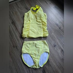 Lime Ricki Yellow Halter Bikini Set